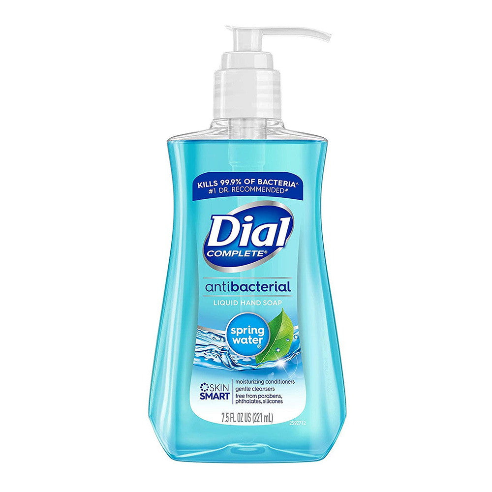 Dial Antibacterial Liquid Hand Soap, Spring Water, 7.5 Oz